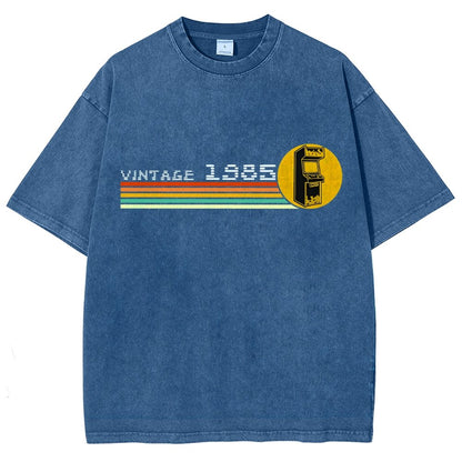 1985 Video Game Vintage Retro Arcade Classically Trained 80s Vintage Distressed T-shirt