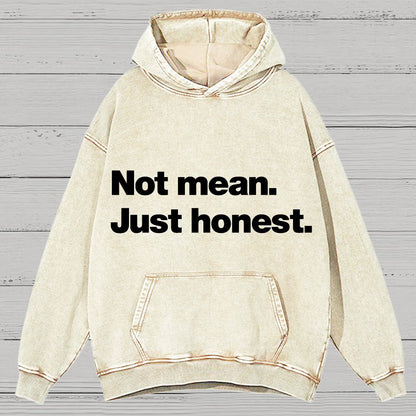 Not Mean. Just Honest Vintage Distressed Hoodie