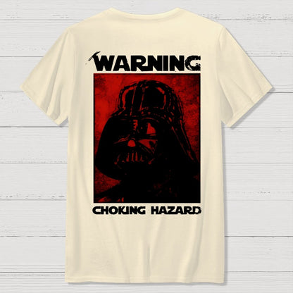 Warning Choking Hazard Back Printing Geek T-Shirt