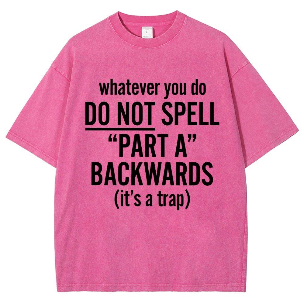 Part A Backwards Vintage Distressed T-shirt