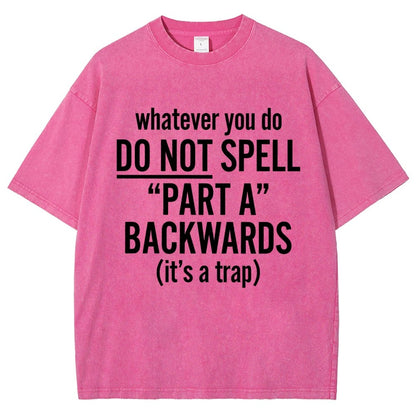 Part A Backwards Vintage Distressed T-shirt