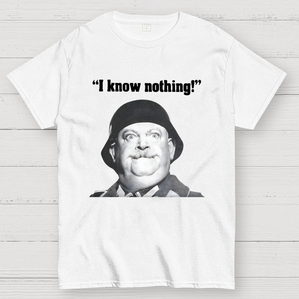 I Know Nothing Art Print Geek T-Shirt
