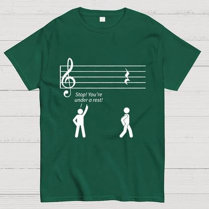 Stop Under a Rest Music Geek T-Shirt