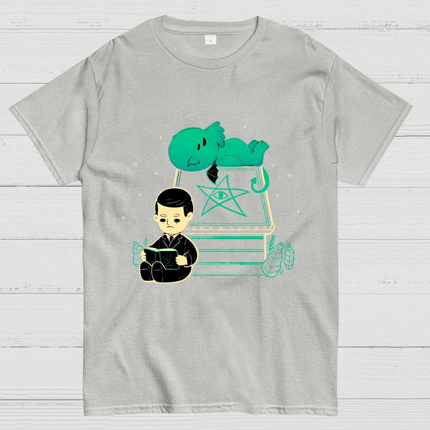 Cute Cthulhu And Lovecraft Geek T-Shirt