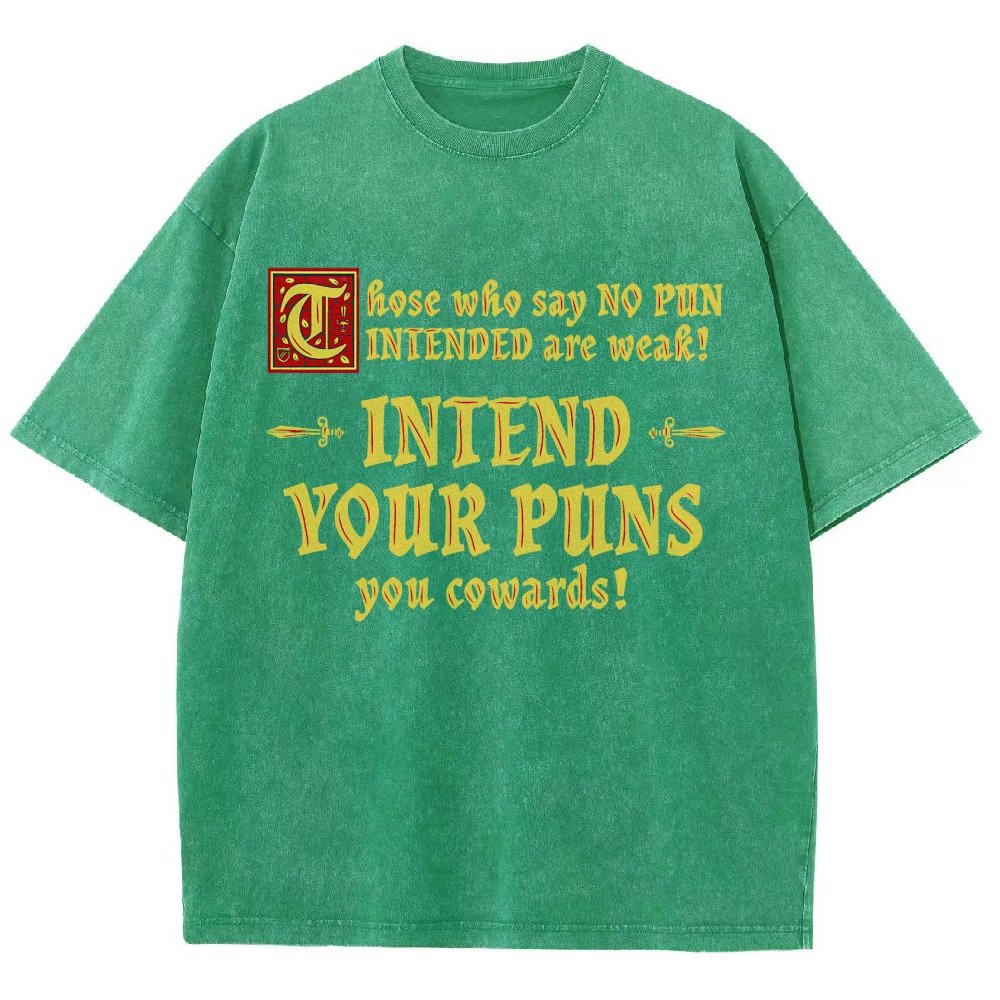 Intend Your Puns! Vintage Distressed T-shirt
