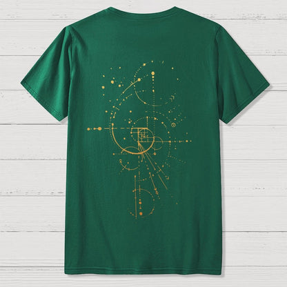 Fibonacci Nerdy  Back Printing Geek T-Shirt