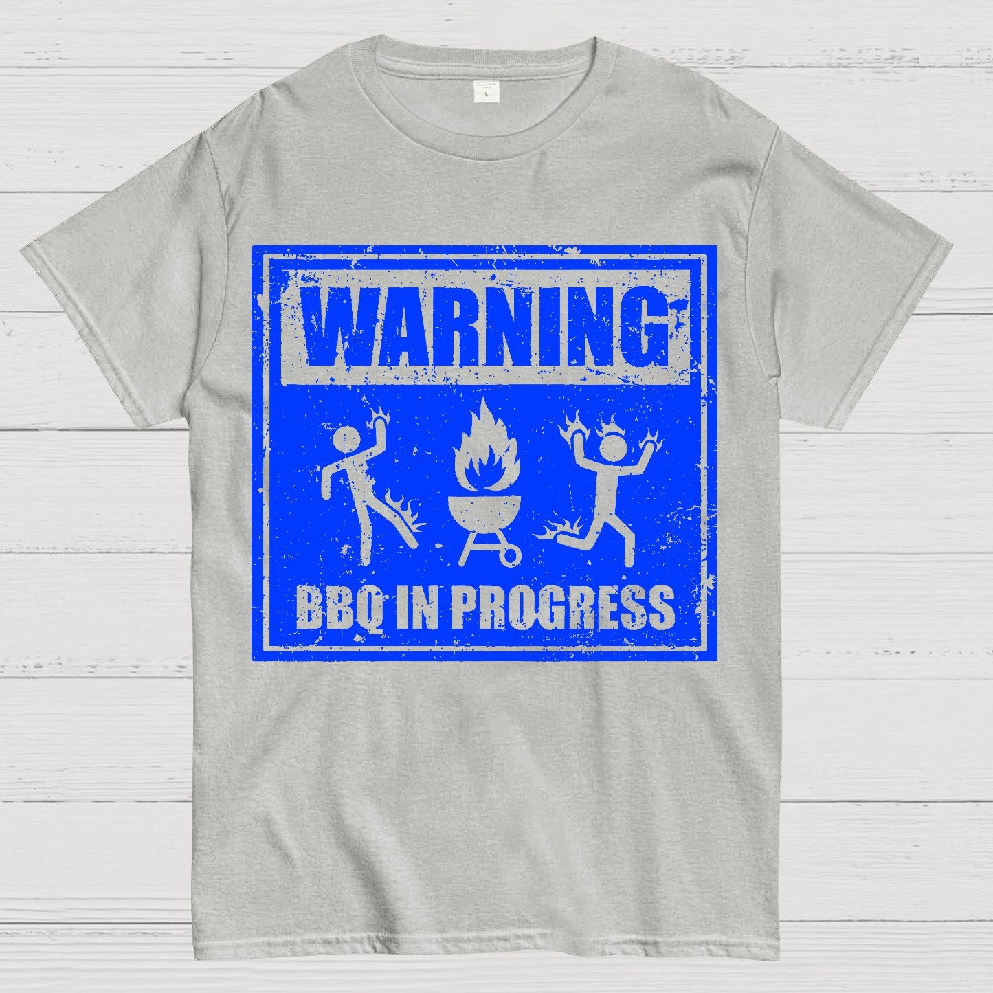 Warning BBQ In Progress Geek T-Shirt