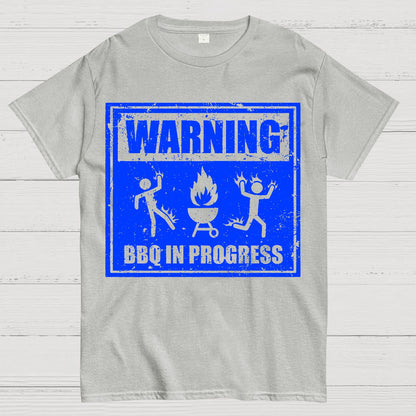 Warning BBQ In Progress Geek T-Shirt