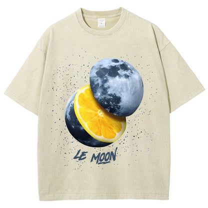 Le Moon - Lemon Moon Vintage Distressed T-shirt
