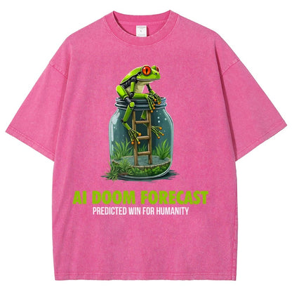 Doom Predicted Win for Humanity Vintage Distressed T-shirt