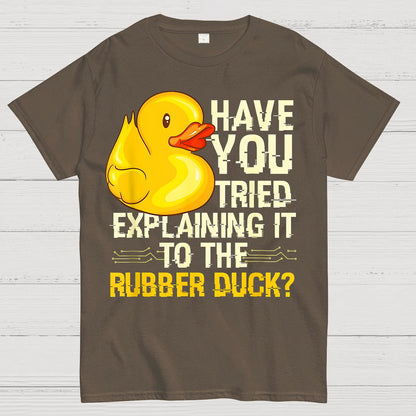 Funny Programmer - Rubber Duck Debugging Geek T-Shirt