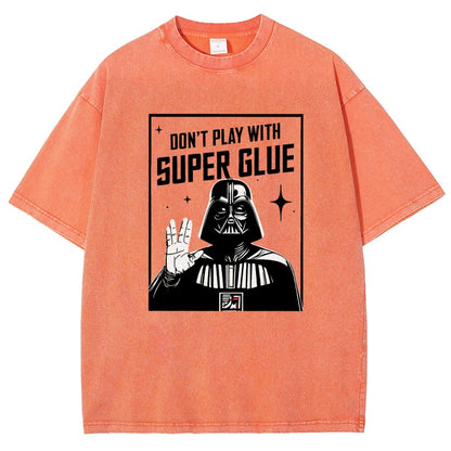 City Safety Tip Keep away from super glue Vintage Distressed T-shirt