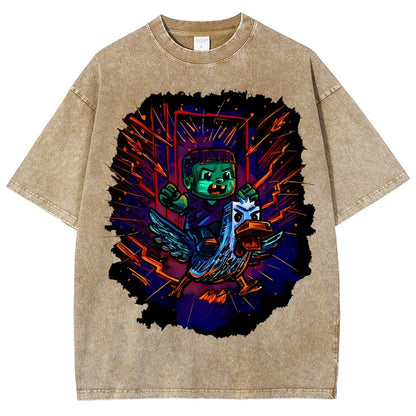 What the Cluck Vintage Distressed T-shirt
