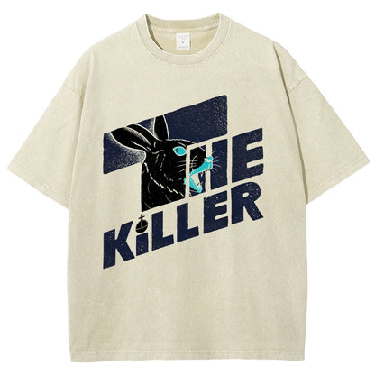 The Glowing Rabbit Vintage Distressed T-shirt