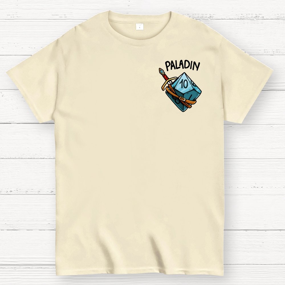 Paladin Dice Front And Back Printing Geek T-Shirt