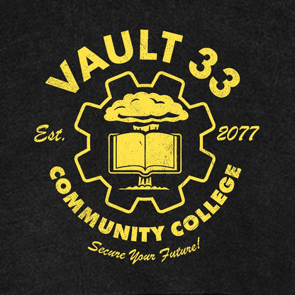 Community College Vintage Distressed Hoodie