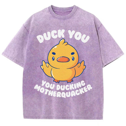 Ducking Motherquacker Vintage Distressed T-shirt