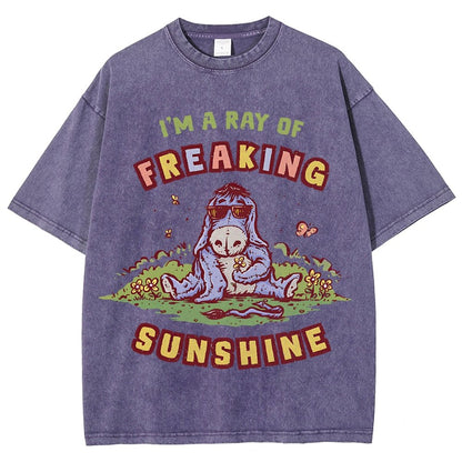 A Freaking Ray Of Sunshine Vintage Distressed T-shirt