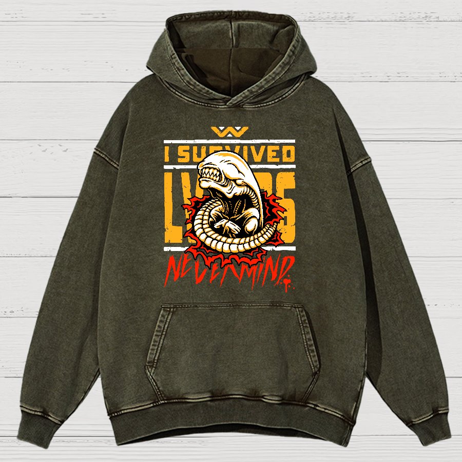 I Survived Vintage Distressed Hoodie