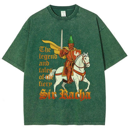 Sir Racha Art Print Vintage Distressed T-shirt
