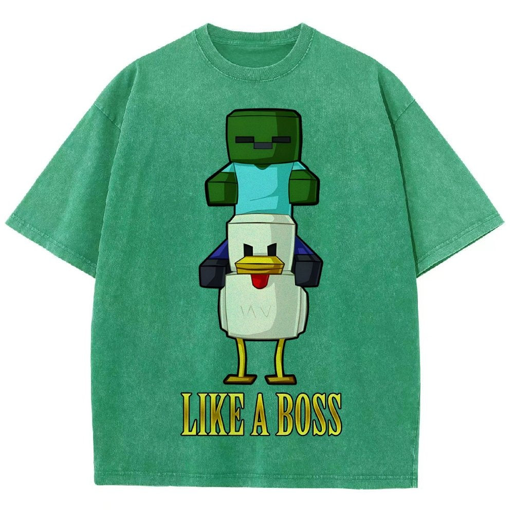 Like A Boss Vintage Distressed T-shirt
