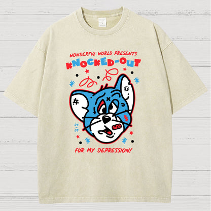 Knocked-Out! Vintage Distressed T-shirt
