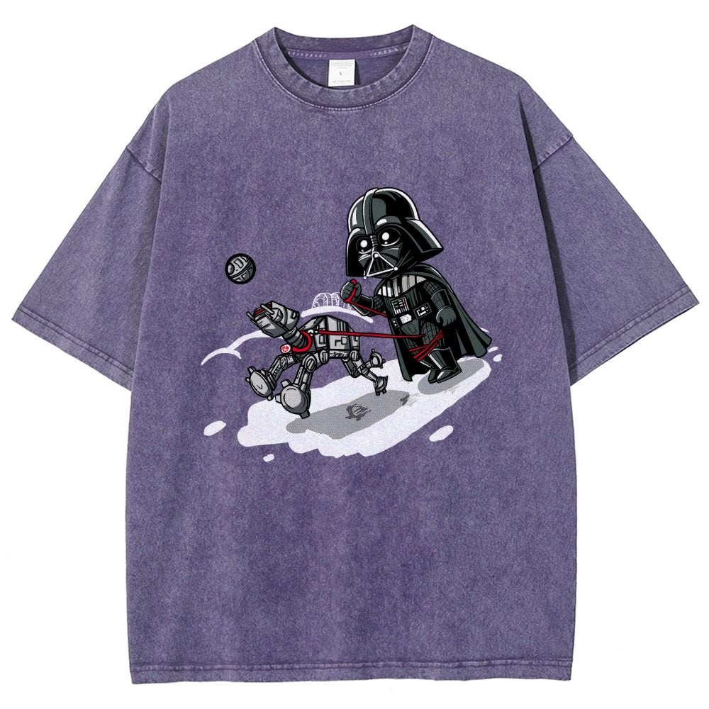 Even villains need to walk their pets Vintage Distressed T-shirt