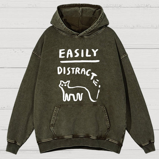 Easily Distrac Vintage Distressed Hoodie