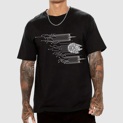 Microships – The Fastest Circuit in the Galaxy Geek T-Shirt