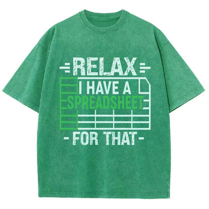 Relax I Have a Spreadsheet For That  Vintage Distressed T-shirt