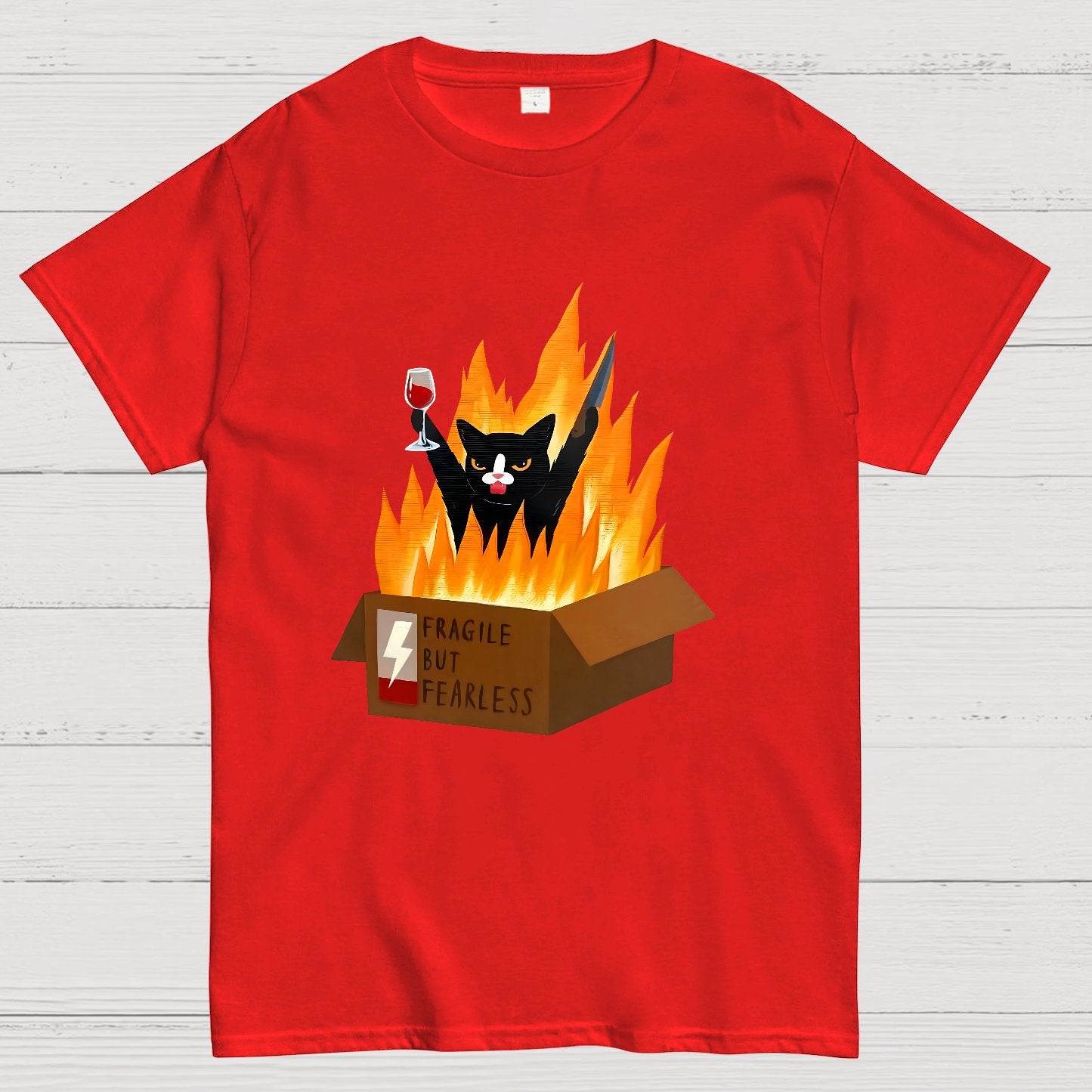 Fragile But Fearless Geek T-Shirt
