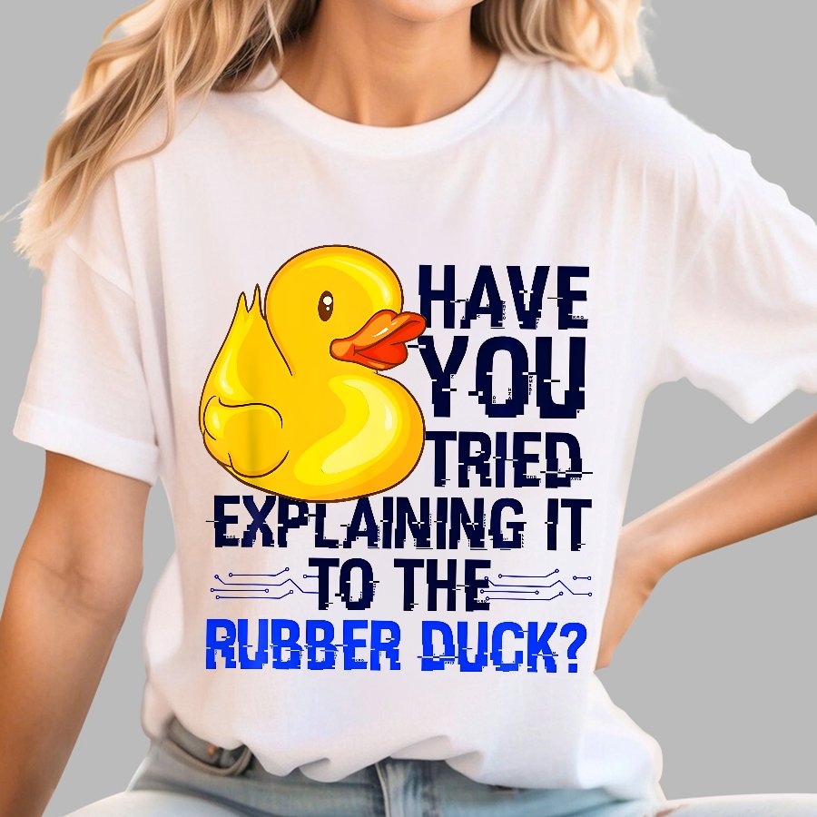 Funny Programmer - Rubber Duck Debugging Geek T-Shirt