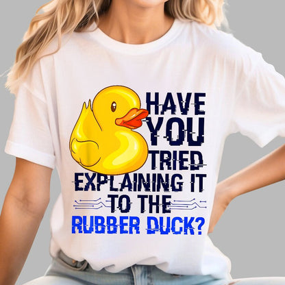 Funny Programmer - Rubber Duck Debugging Geek T-Shirt