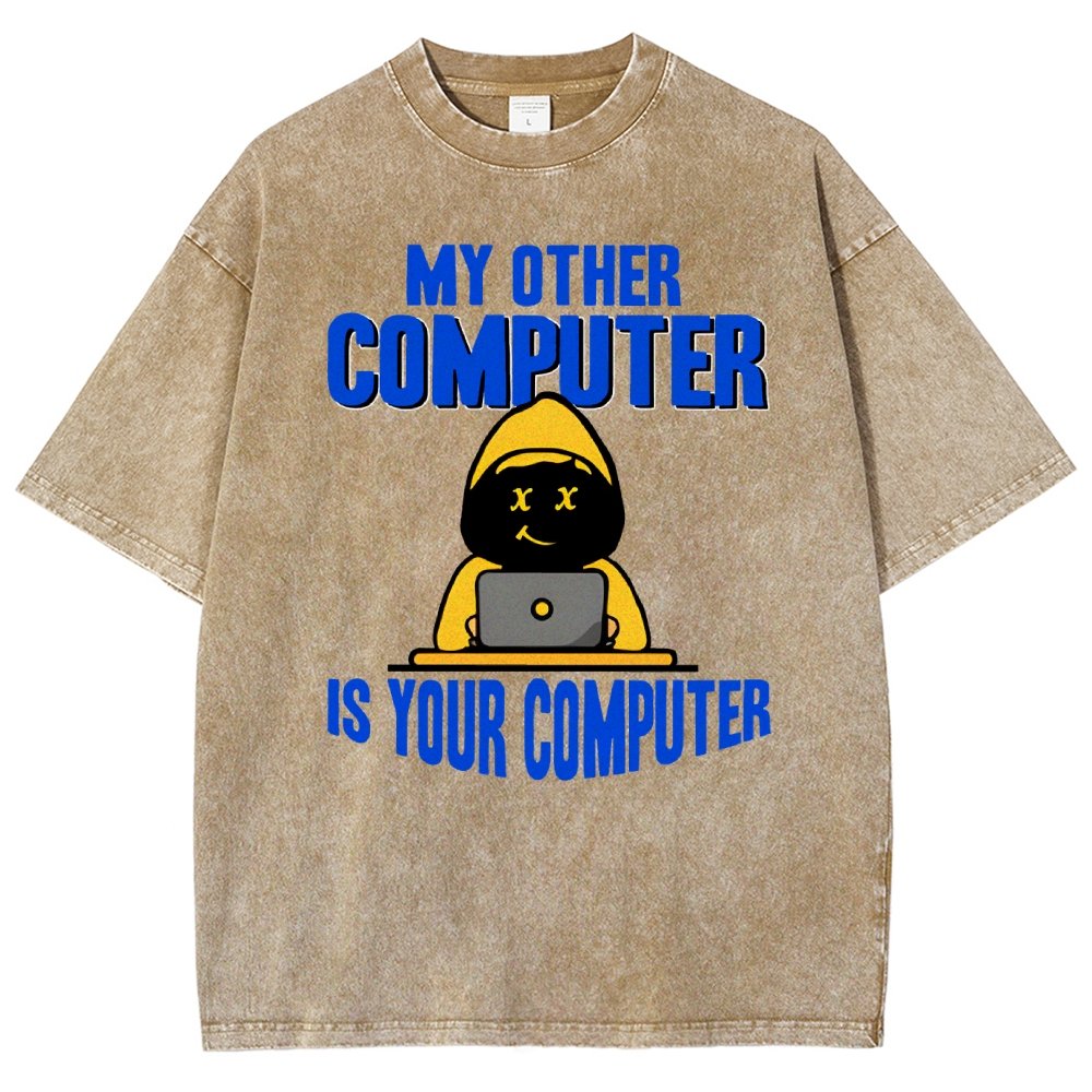 Hacker - My Other Computer Is Your Vintage Distressed T-shirt
