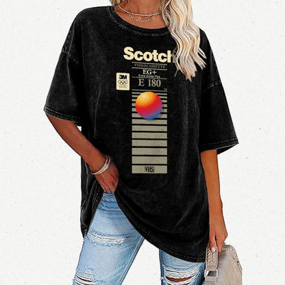 VHS Scotch E180 Vintage Distressed T-shirt