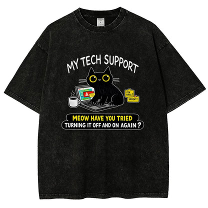 My Tech Support Vintage Distressed T-shirt