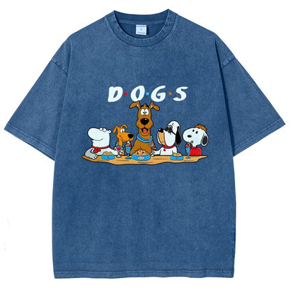 Dog Vintage Distressed T-shirt
