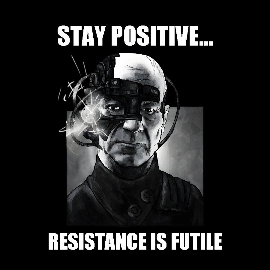 Stay positive... Persistence is key Geek T-Shirt