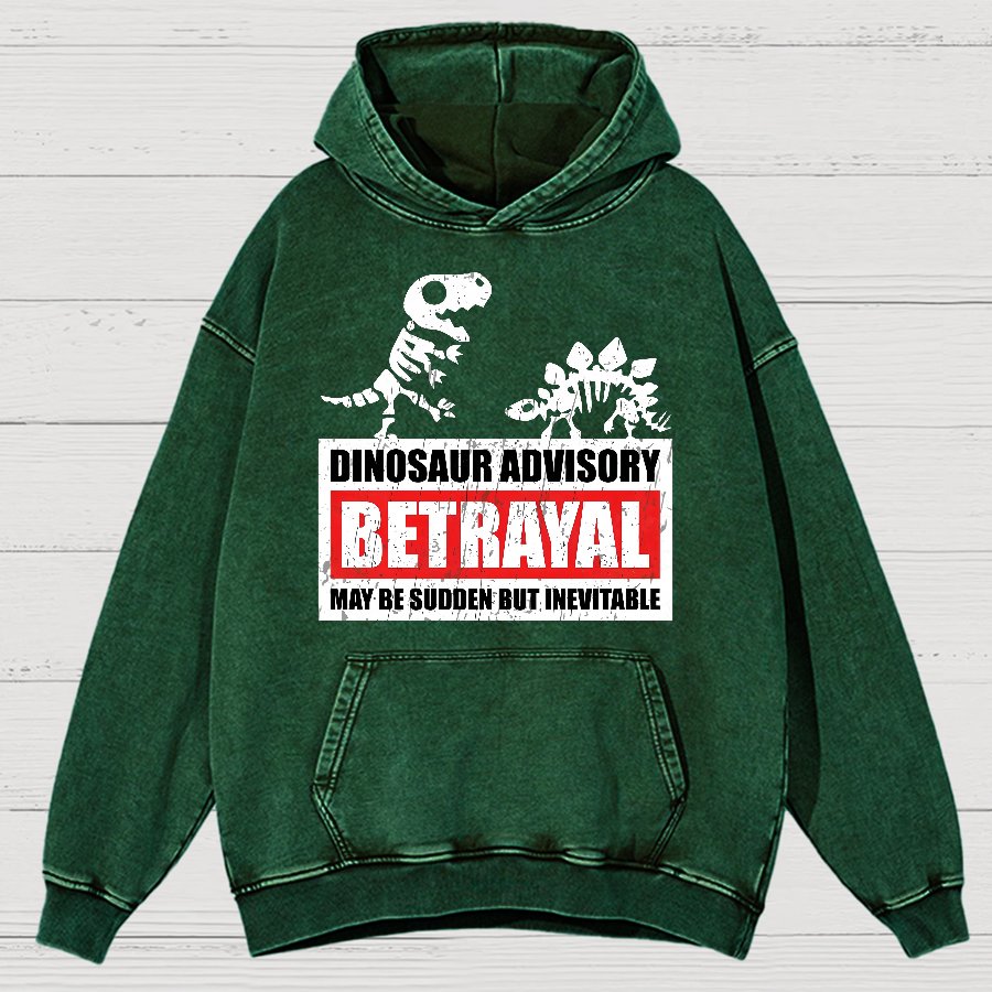 Betrayal Warning Vintage Distressed Hoodie