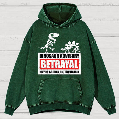 Betrayal Warning Vintage Distressed Hoodie