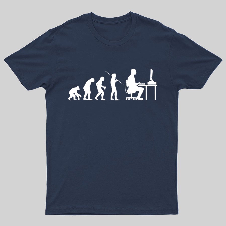 Computer Worker Evolution Shirt, Programmer T-Shirt