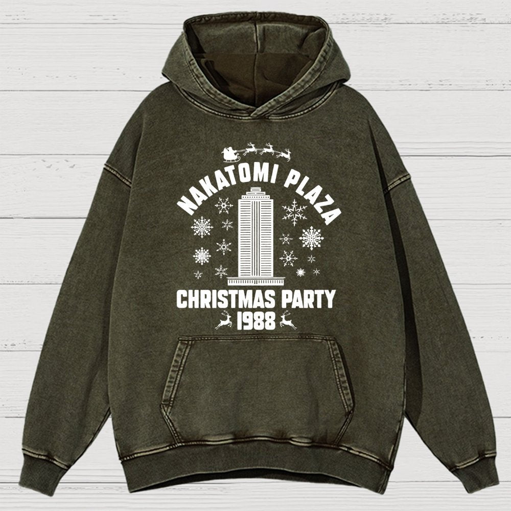 Holiday Christmas Party Vintage Distressed Hoodie