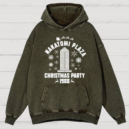 Holiday Christmas Party Vintage Distressed Hoodie