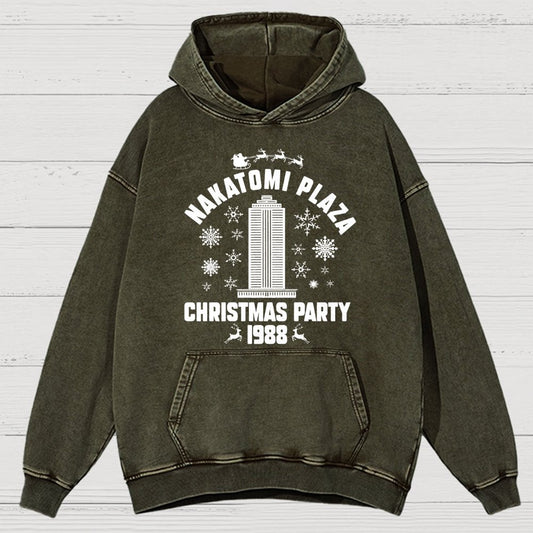 Holiday Christmas Party Vintage Distressed Hoodie