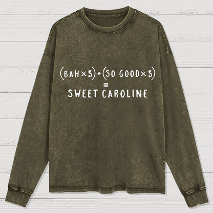 Sweet Caroline Geek Washed Long Sleeve Tee