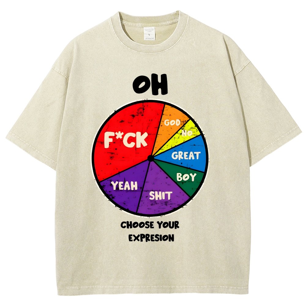 Choose You Expression Vintage Distressed T-shirt