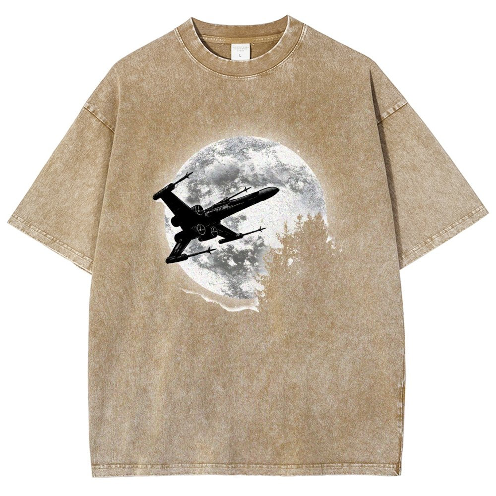 Moonlight Fighter Vintage Distressed T-shirt