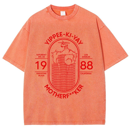 Yippie-ki-yay Vintage Distressed T-shirt