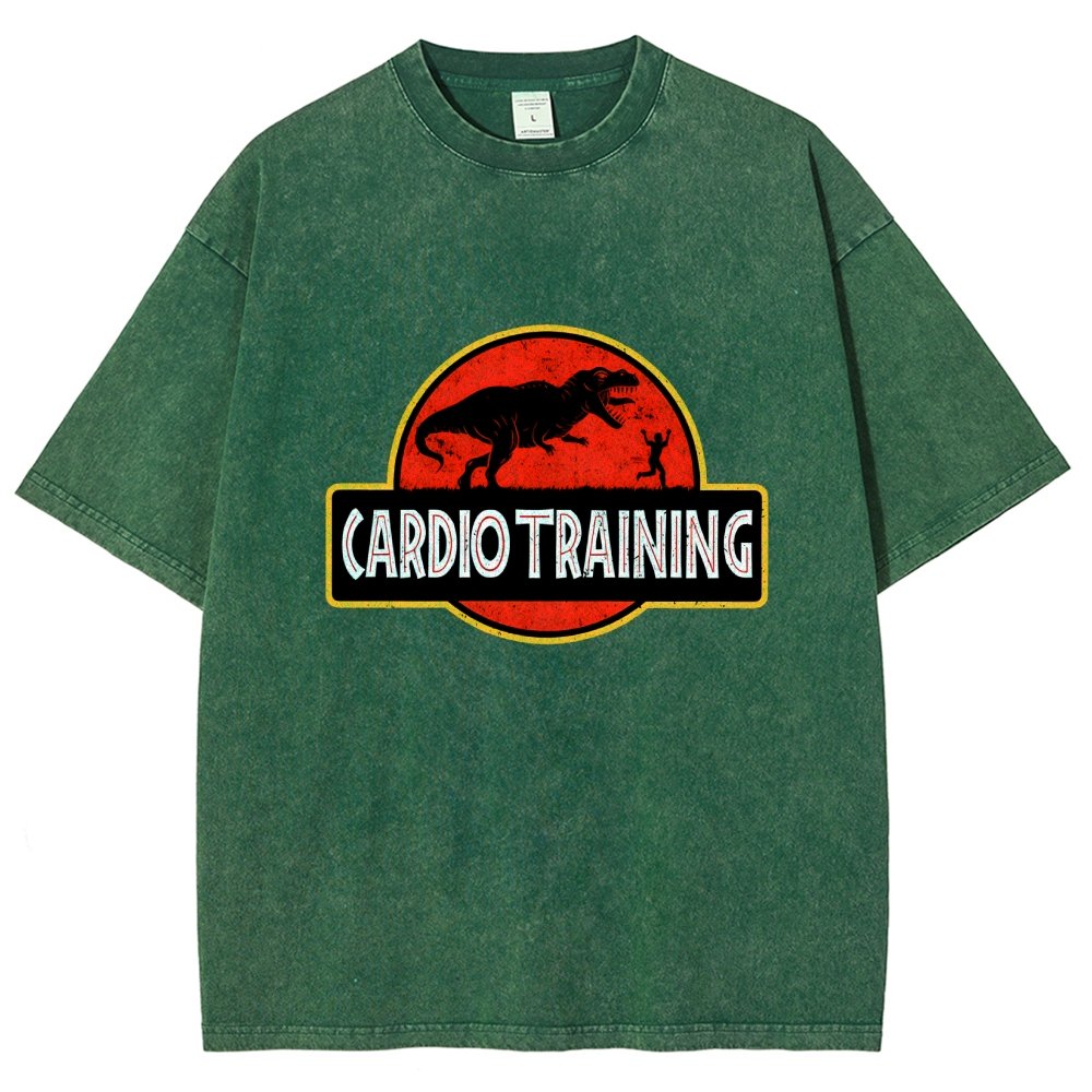 Cardio Training Vintage Distressed T-shirt