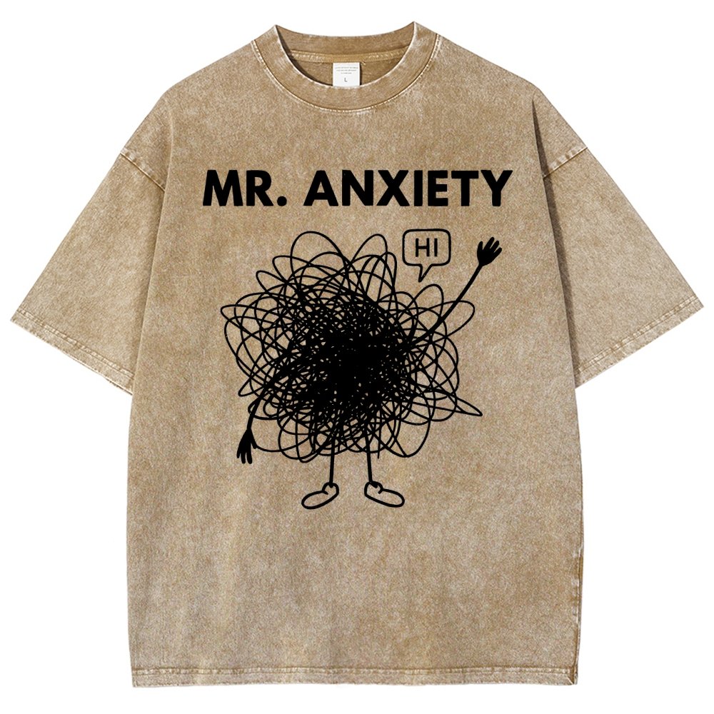 Mr. Anxiety! Vintage Distressed T-shirt
